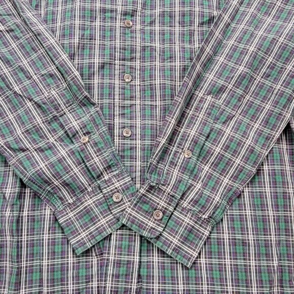 Ralph Lauren Shirt Mens Medium Green Plaid Button Down Long Sleeve Preppy Casual - Picture 9 of 9